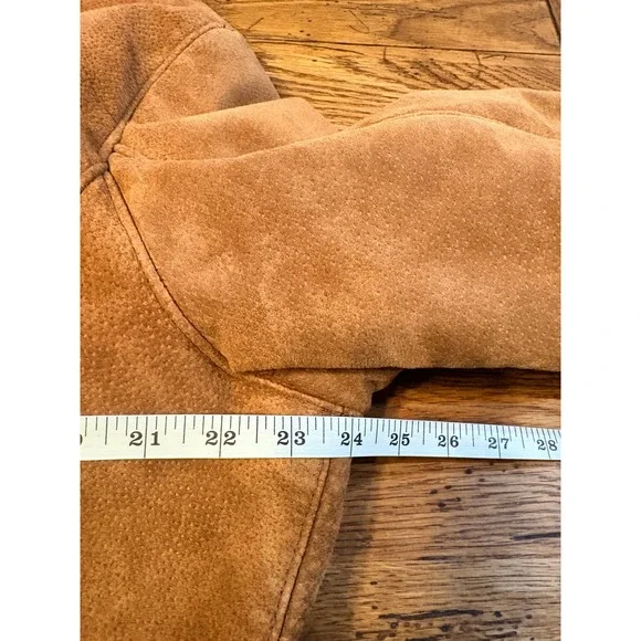 VTG Wilsons Leather Pelle Studio Suede Faux Fur Trim Boho Penny Lane Coat XL - Picture 8 of 10